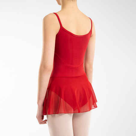 Girls' Ballet Skirted Leotard - Red