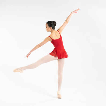 Girls' Ballet Skirted Leotard - Red
