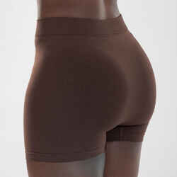 Women's Seamless Modern Dance Shorts - Dark Chocolate