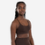 Brassière de danse femme bretelles convertibles pour galas Marron foncé