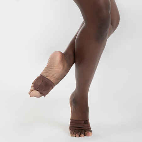 Šiuolaikinių šokių ir modernaus džiazo kojų pirštų apsaugos, tamsiai rudos