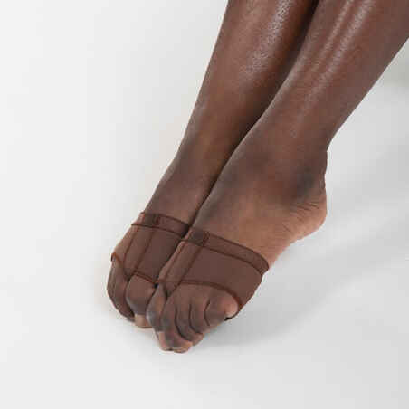 Modern Jazz and Modern Dance Foot thongs - Toe Pads - - Dark Brown