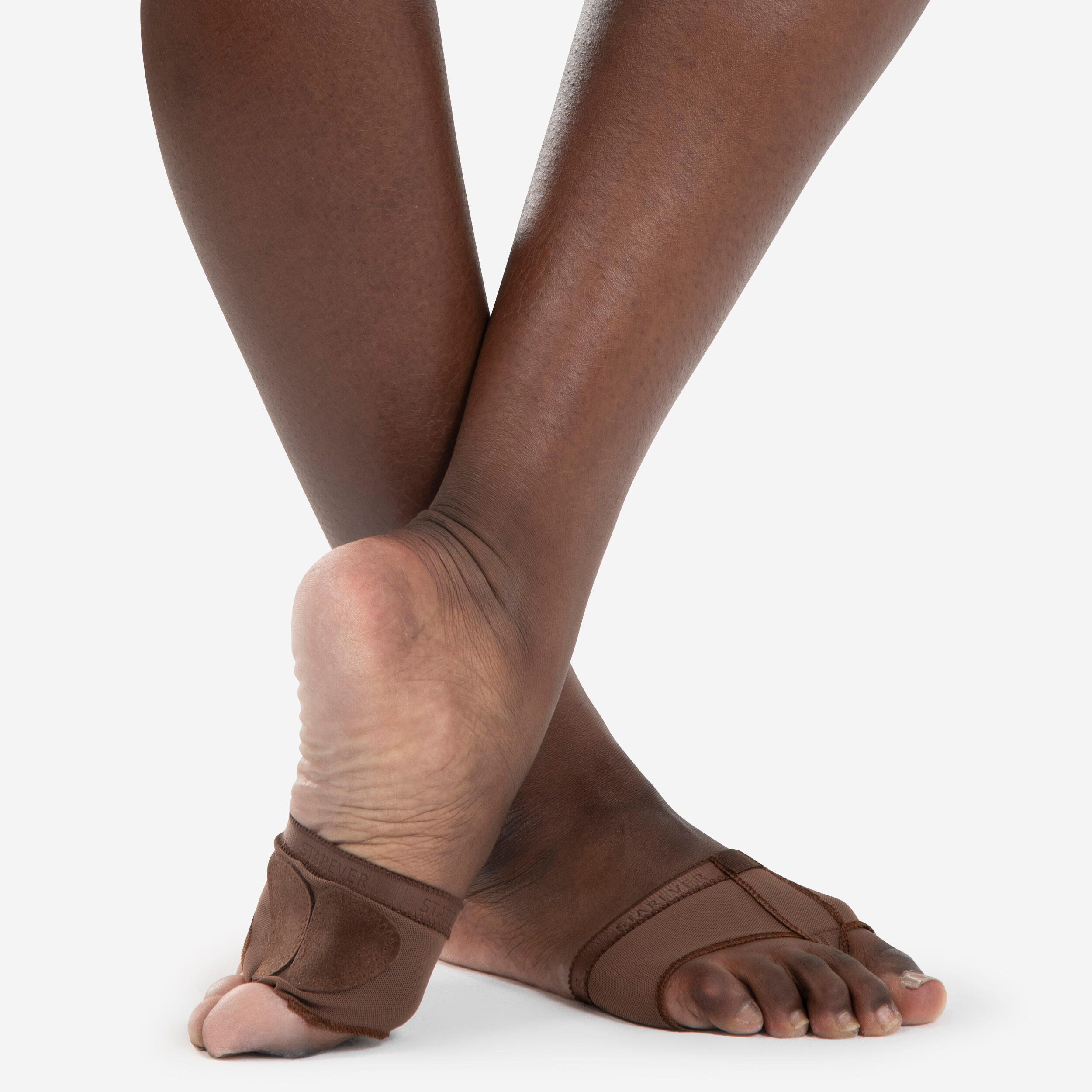 Modern Jazz and Modern Dance Foot thongs - Toe Pads - - Dark Brown 1/5