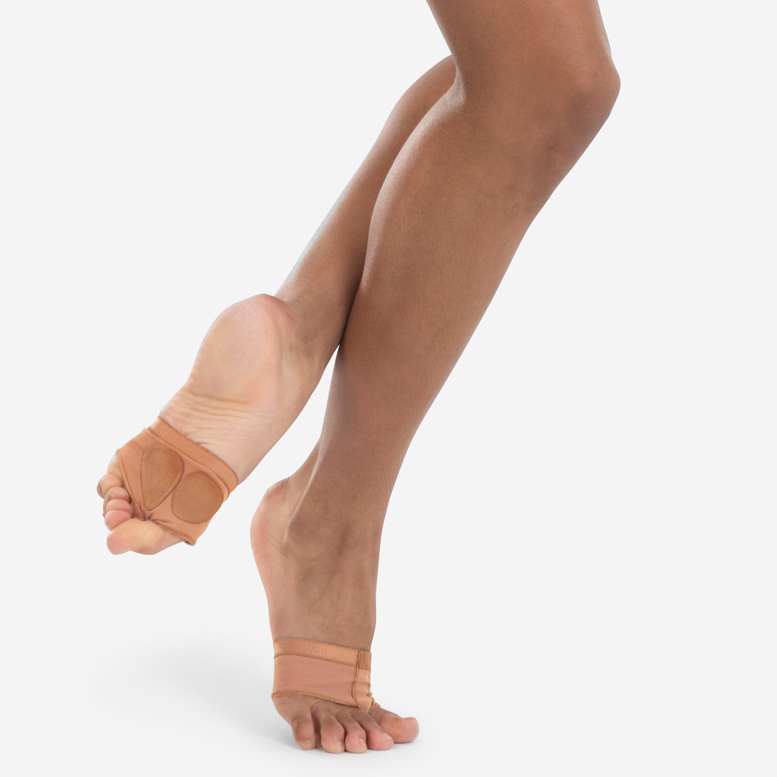 Modern Jazz and Modern Dance Foot thongs - Toe Pads - - Brown 1/5
