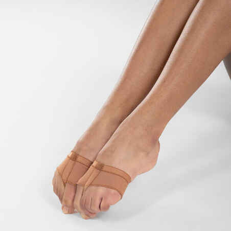 Modern Jazz and Modern Dance Foot thongs - Toe Pads - - Brown