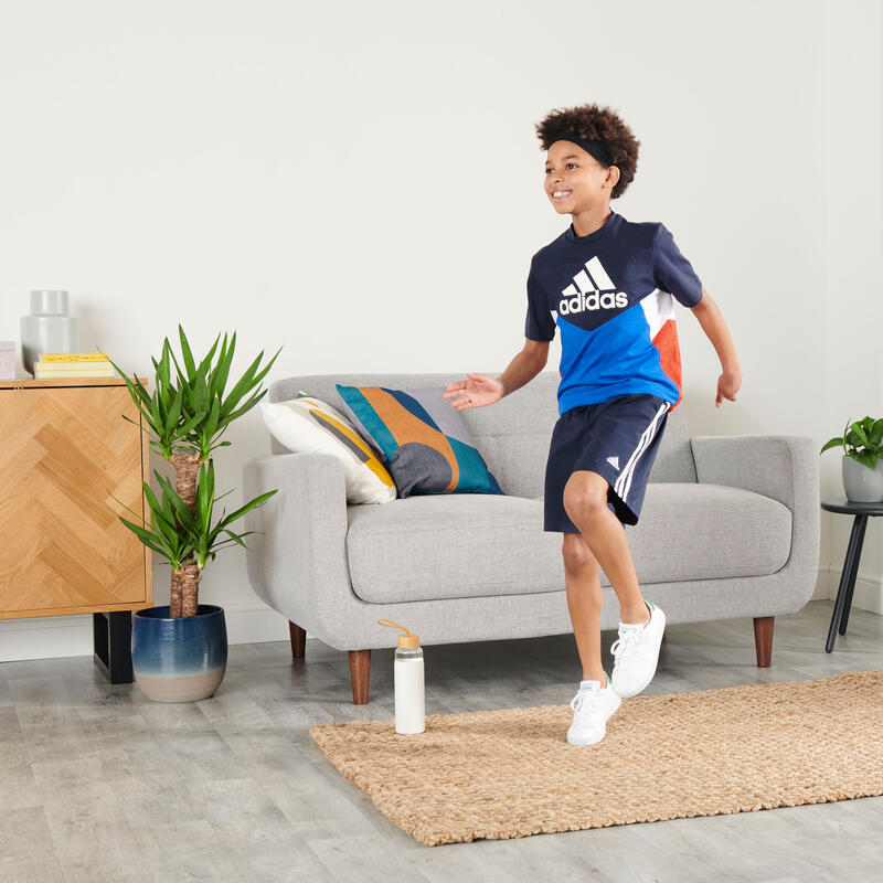 Adidas Kinder Tennisschuhe Schnürsenkel - Advantage weiss 