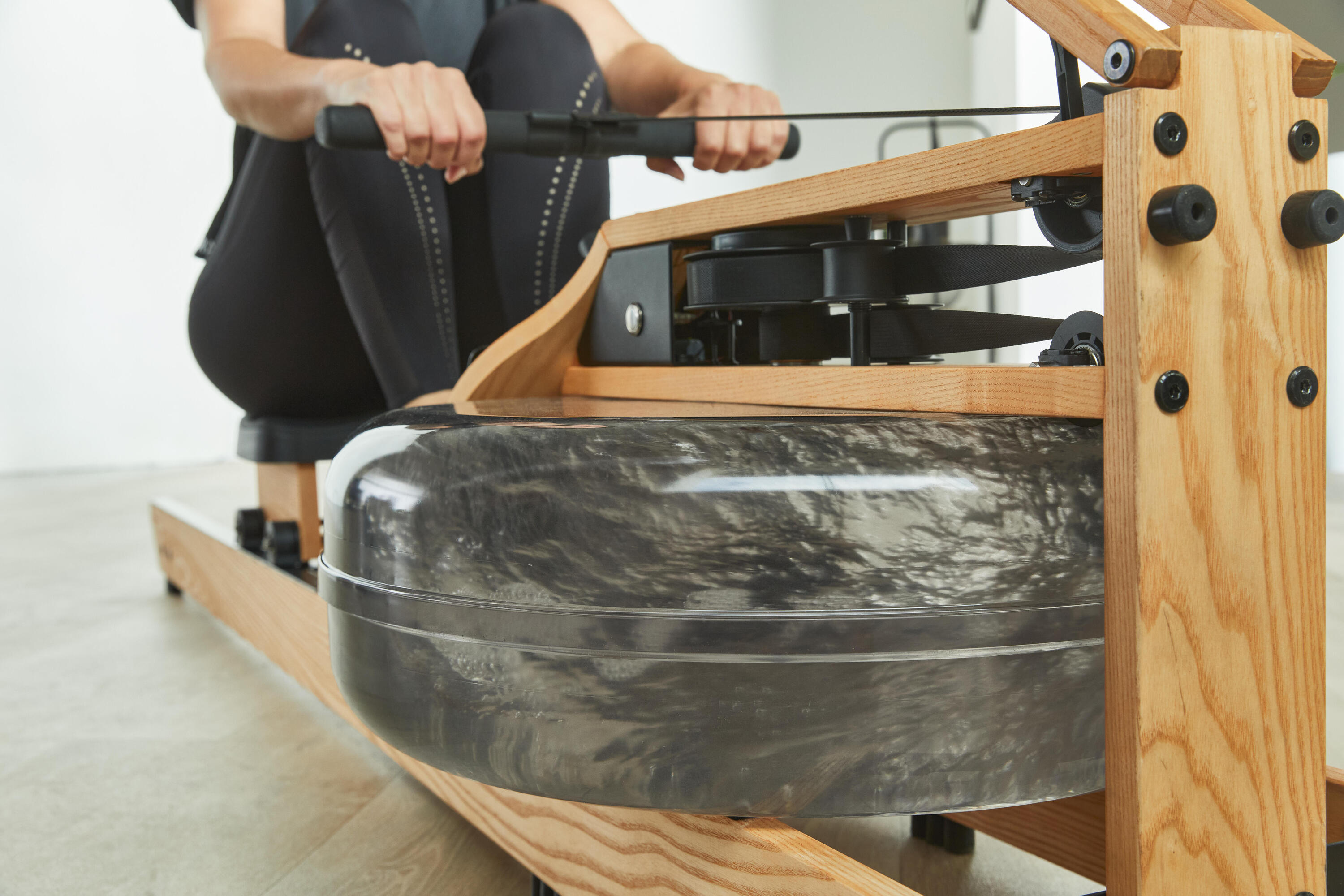 Rameur en bois et à eau Domyos x Waterrower WR3 9/18