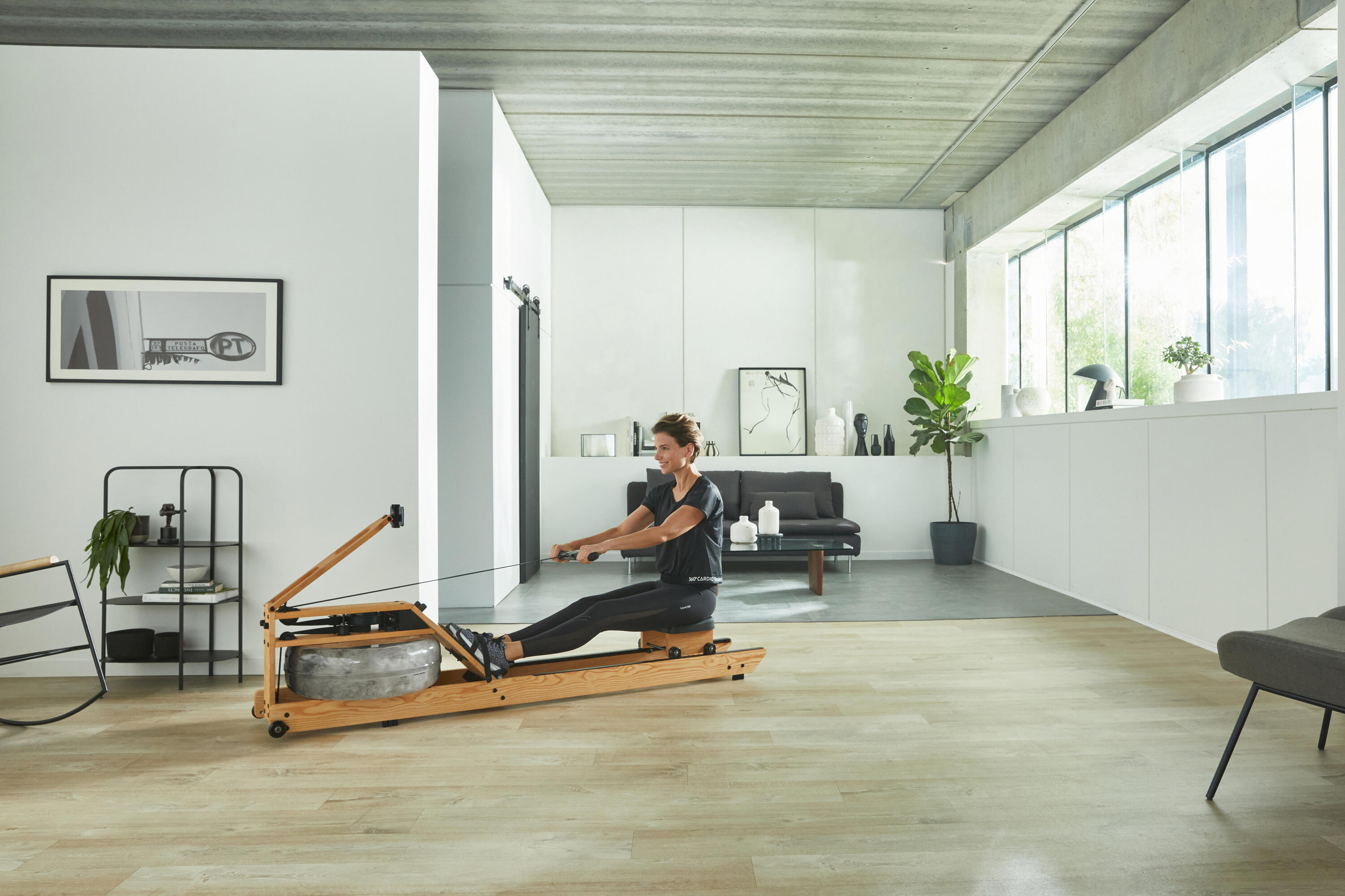 Rameur en bois et à eau Domyos x Waterrower WR3 13/18