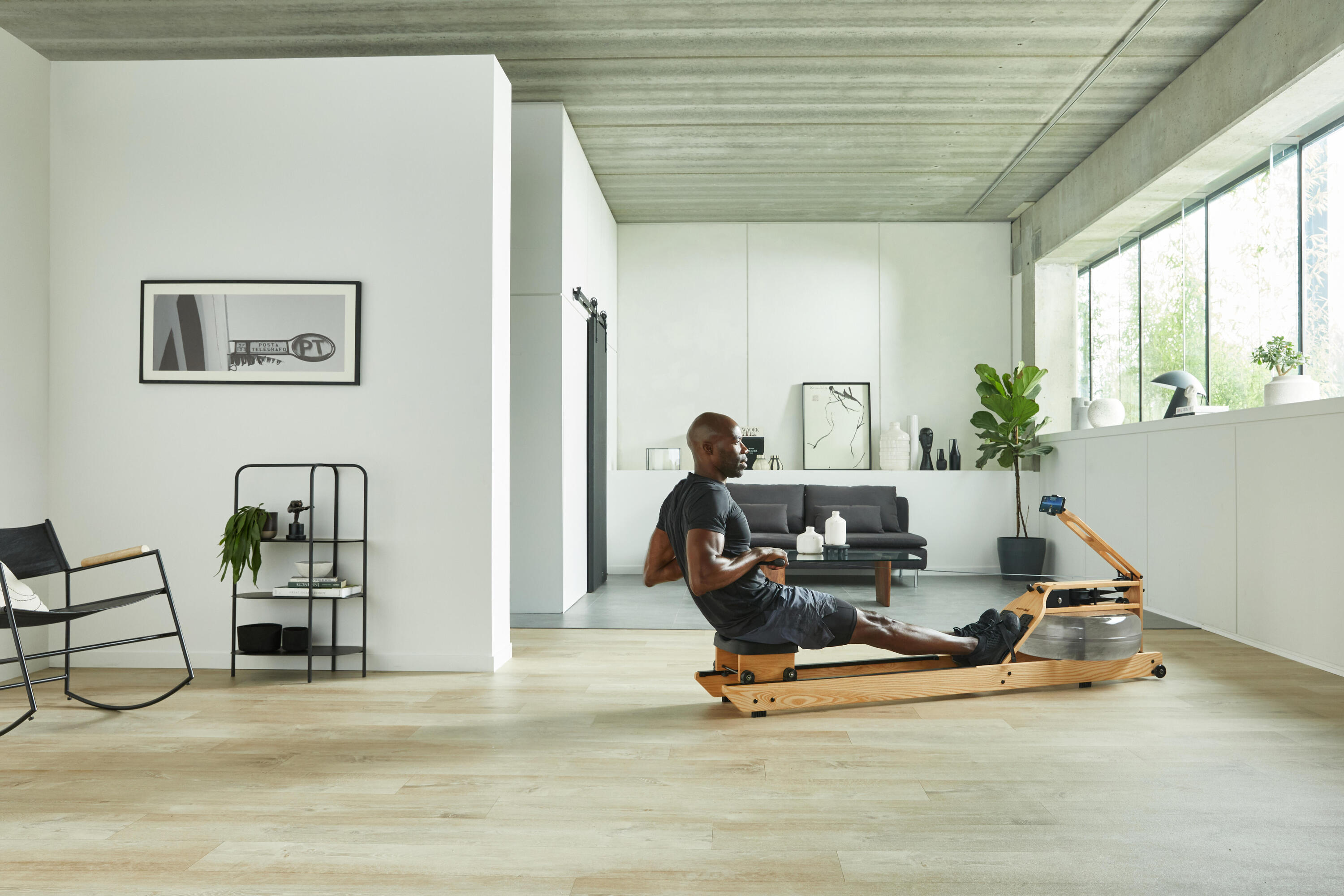 Rameur en bois et à eau Domyos x Waterrower WR3 11/18