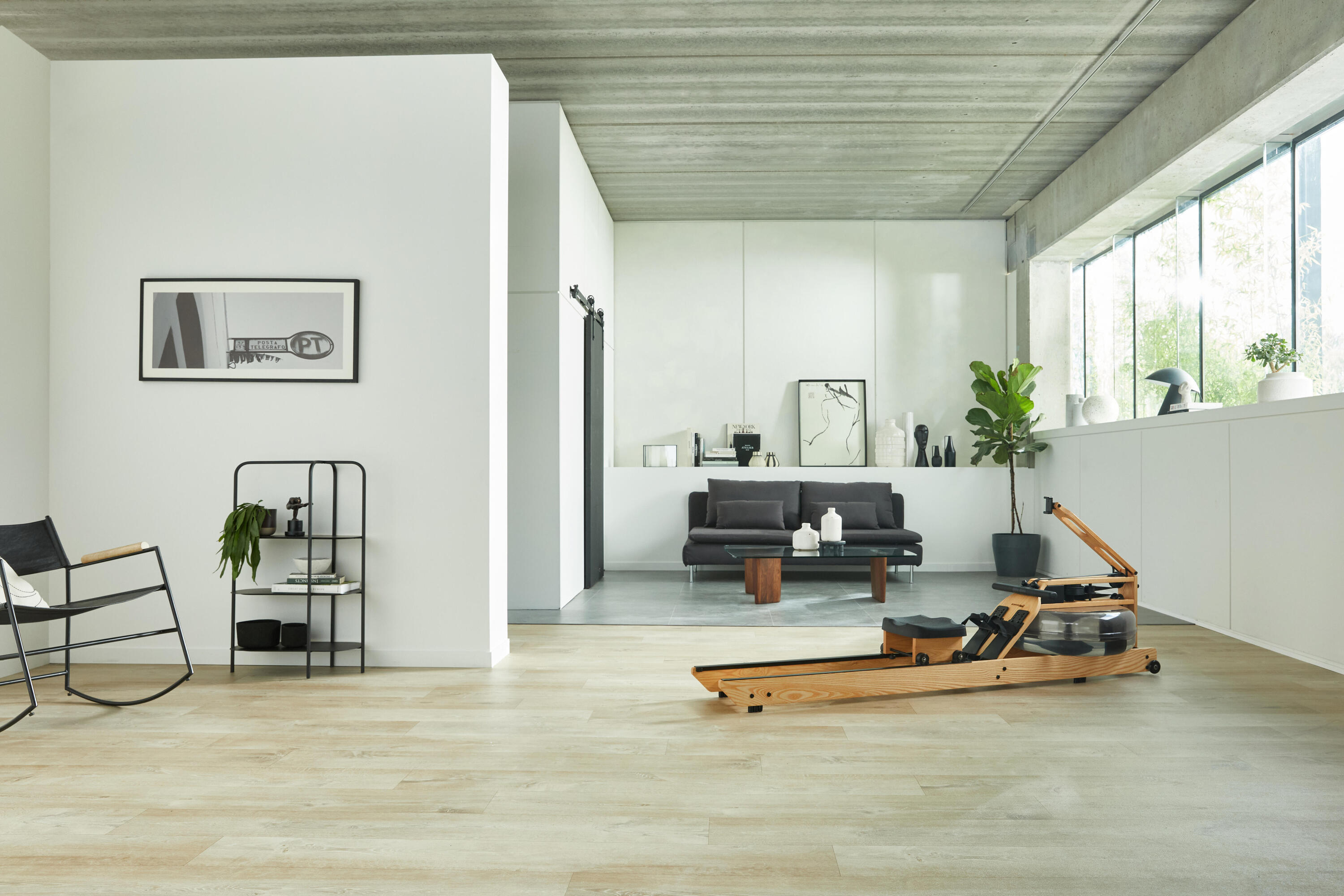 Rameur en bois et à eau Domyos x Waterrower WR3 10/18