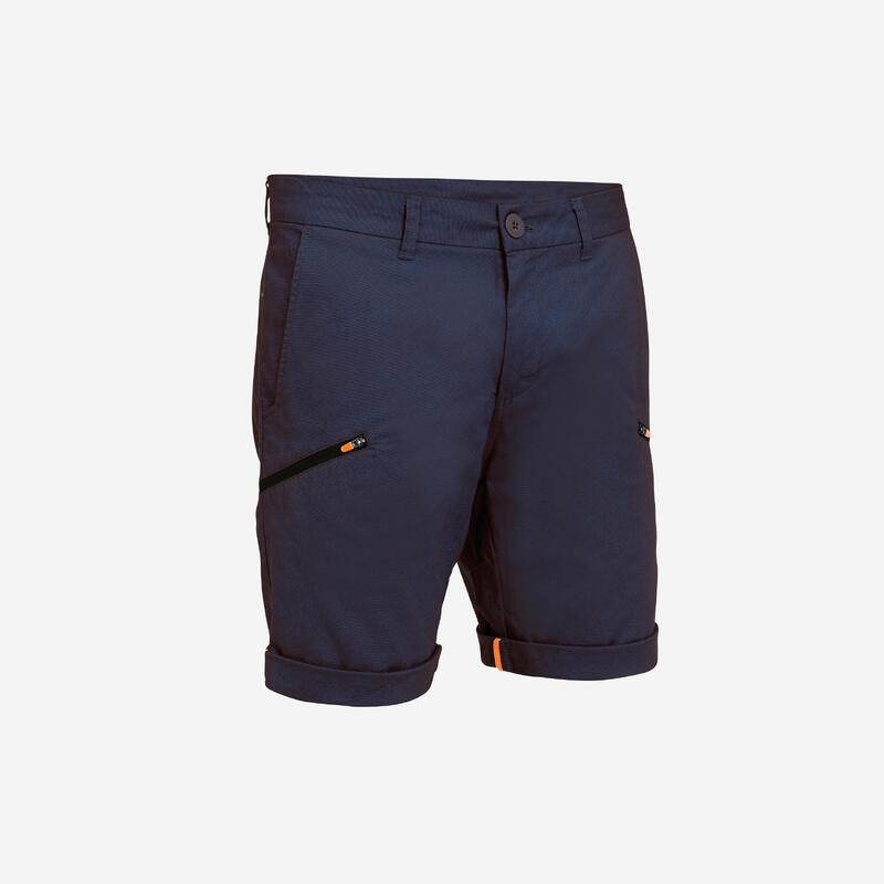 Zeilshort/bermuda voor heren SAILING 100 marineblauw