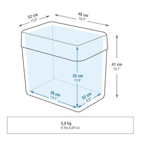 Camping Rigid Cooler  32 L  Cool Preserved for 14 Hours