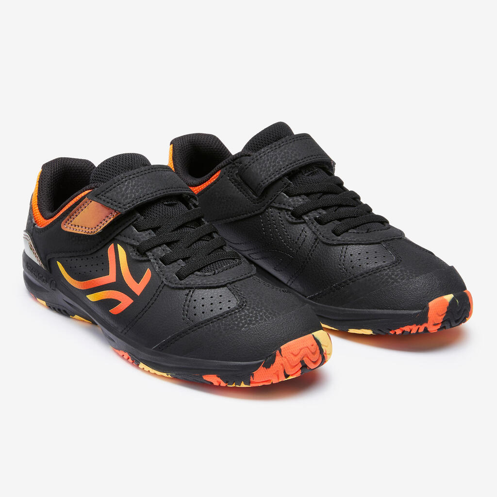 Crno-žute dečje patike za tenis TS160