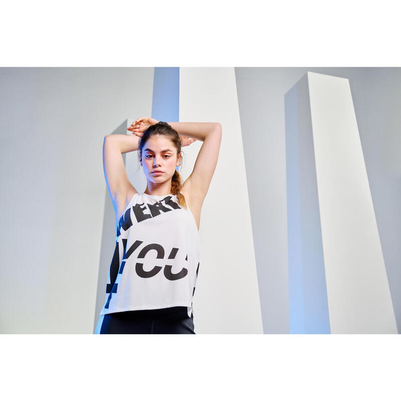 Maiou 520 Fitness Cardio Alb-Negru Damă 