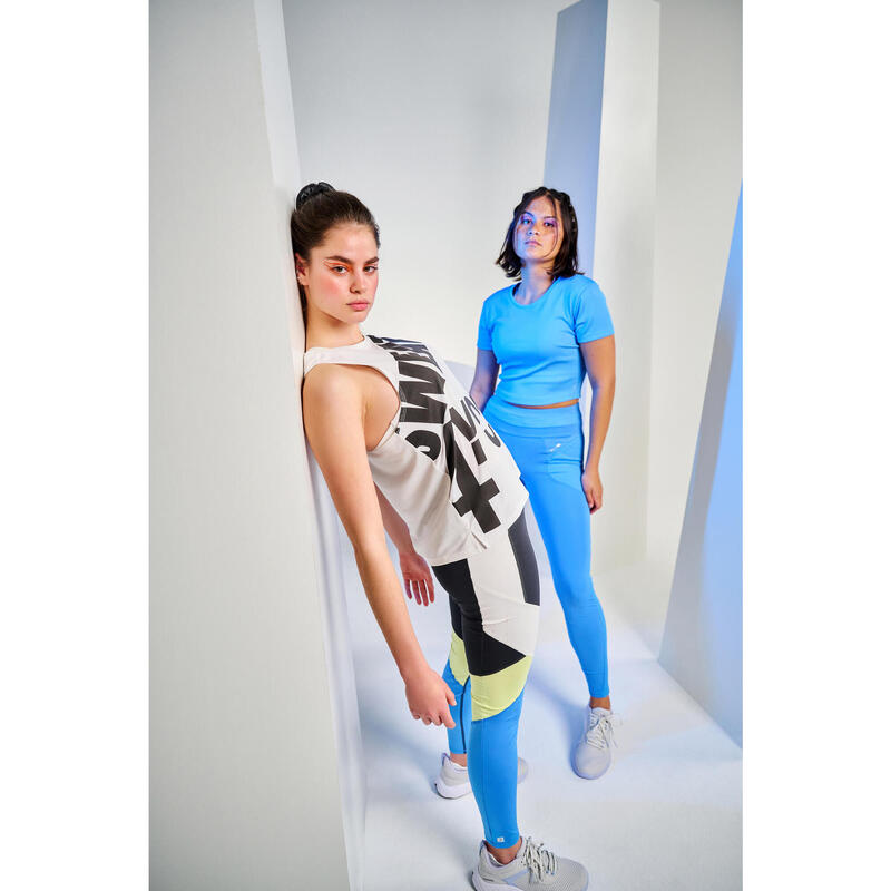 Maiou 520 Fitness Cardio Alb-Negru Damă 