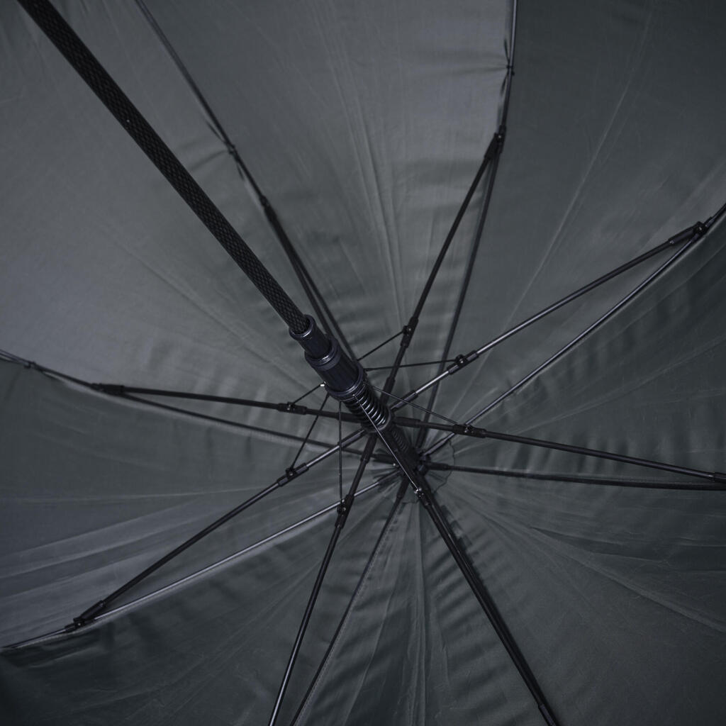 Patvarus medžioklinis skėtis, 121 cm skersmens, žalsvas