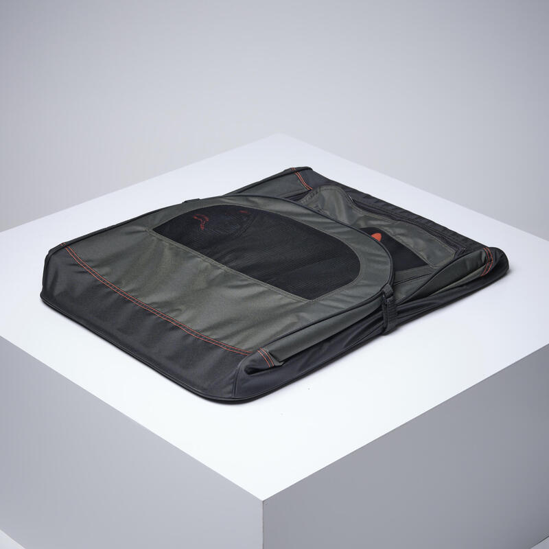 Folddown transport crate for 1 dog grey SOLOGNAC Decathlon