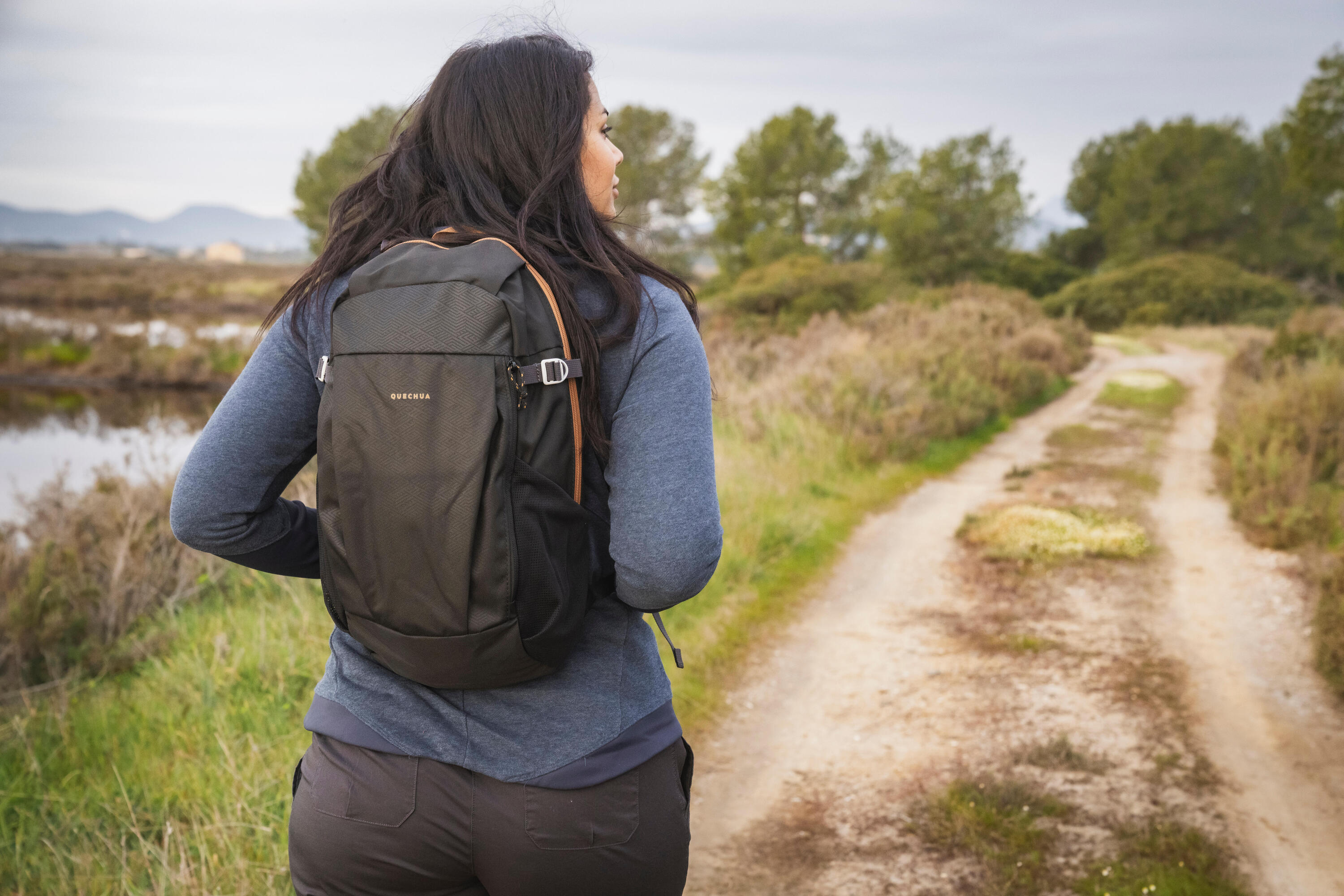 Wanderrucksack - Arpenaz NH100 20 l schwarz  10/12