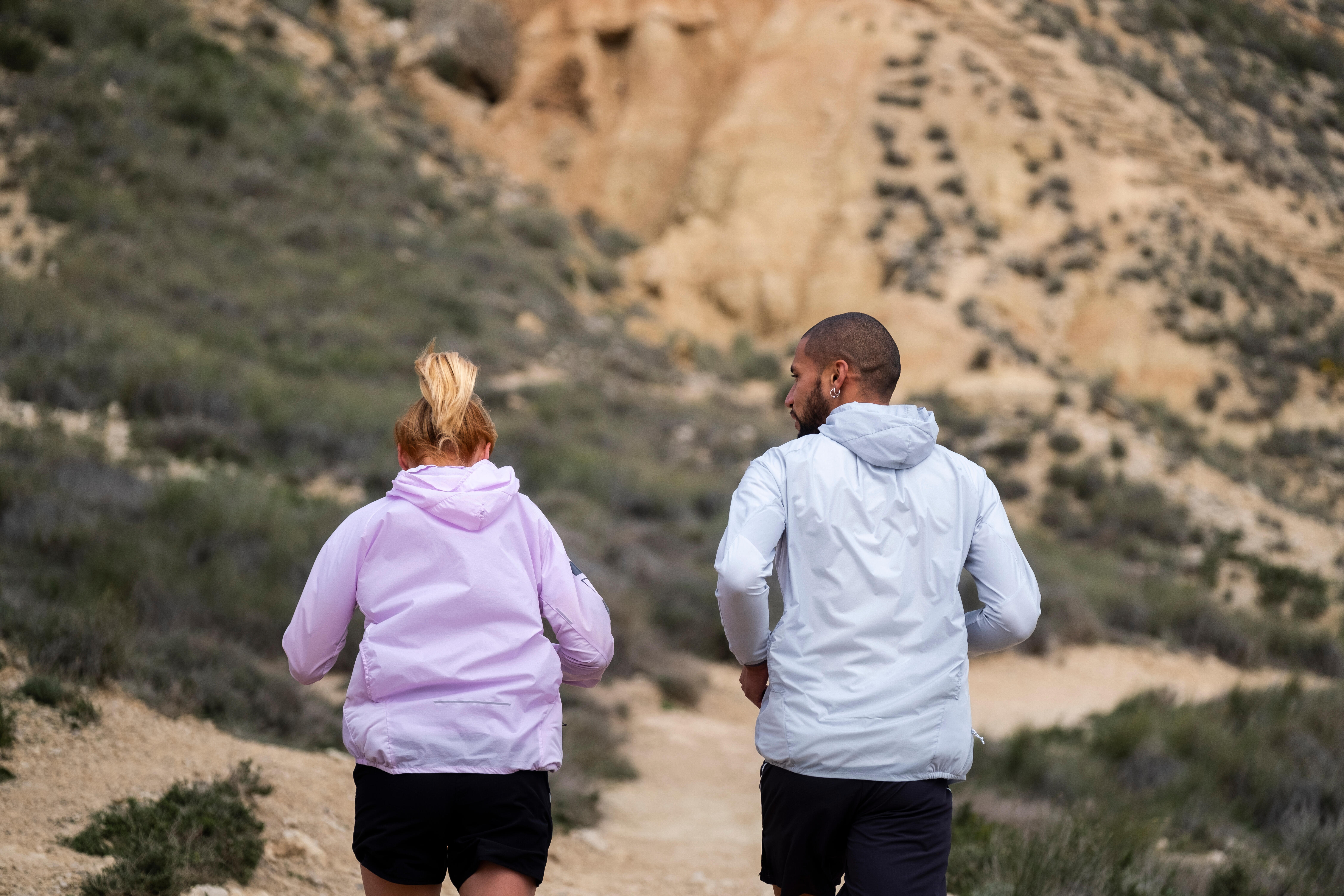 Women's LS Trail Running Windproof Jacket - Lilac - KIPRUN