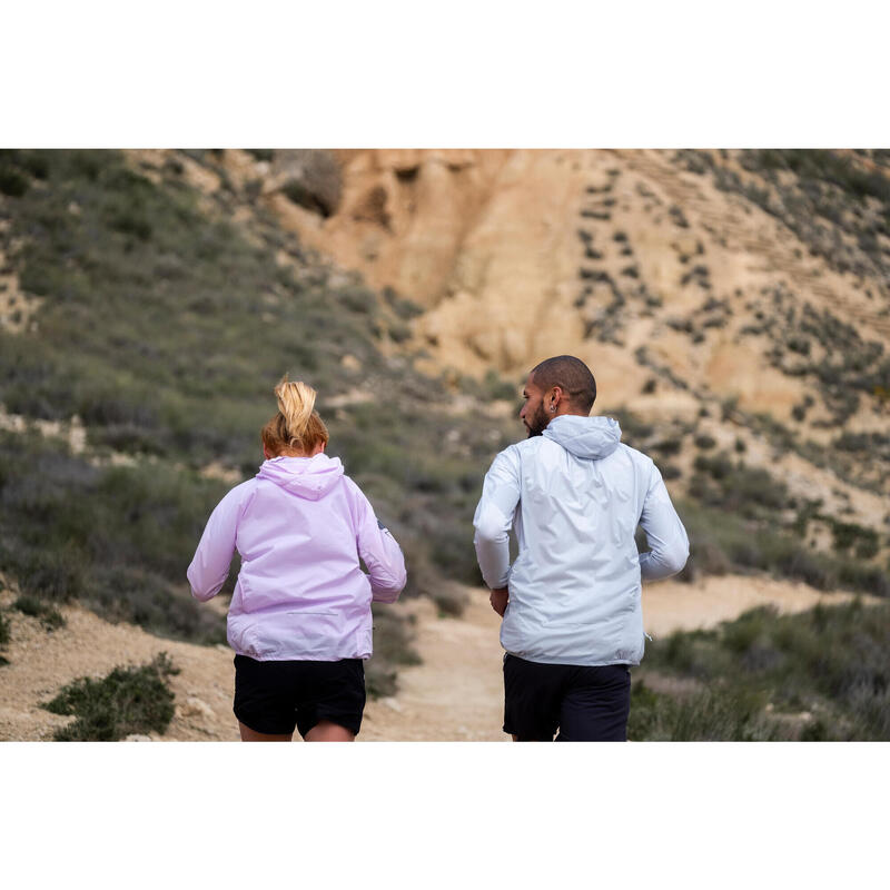 Chaqueta cortavientos trail running Mujer morada