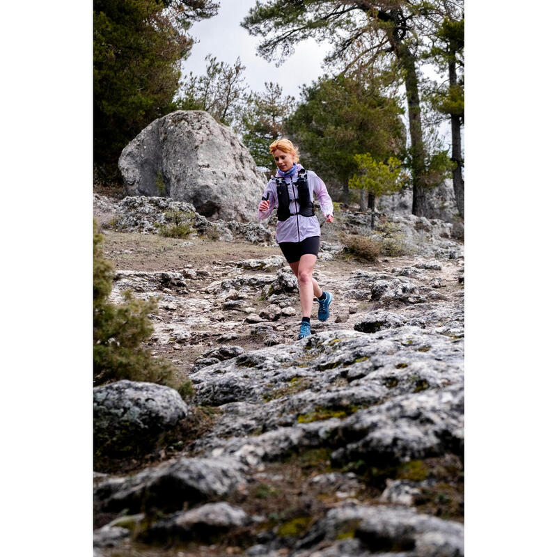 Giacca antivento running e trail donna RUN 900 WIND lilla
