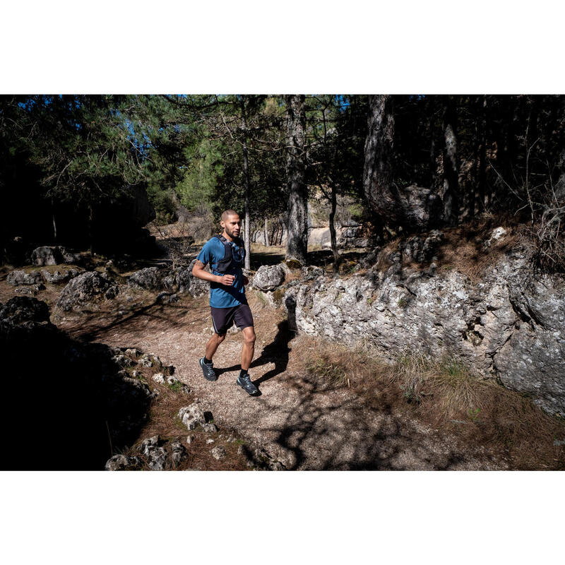 Short Mallas cortas Confort Trail Running Hombre negro