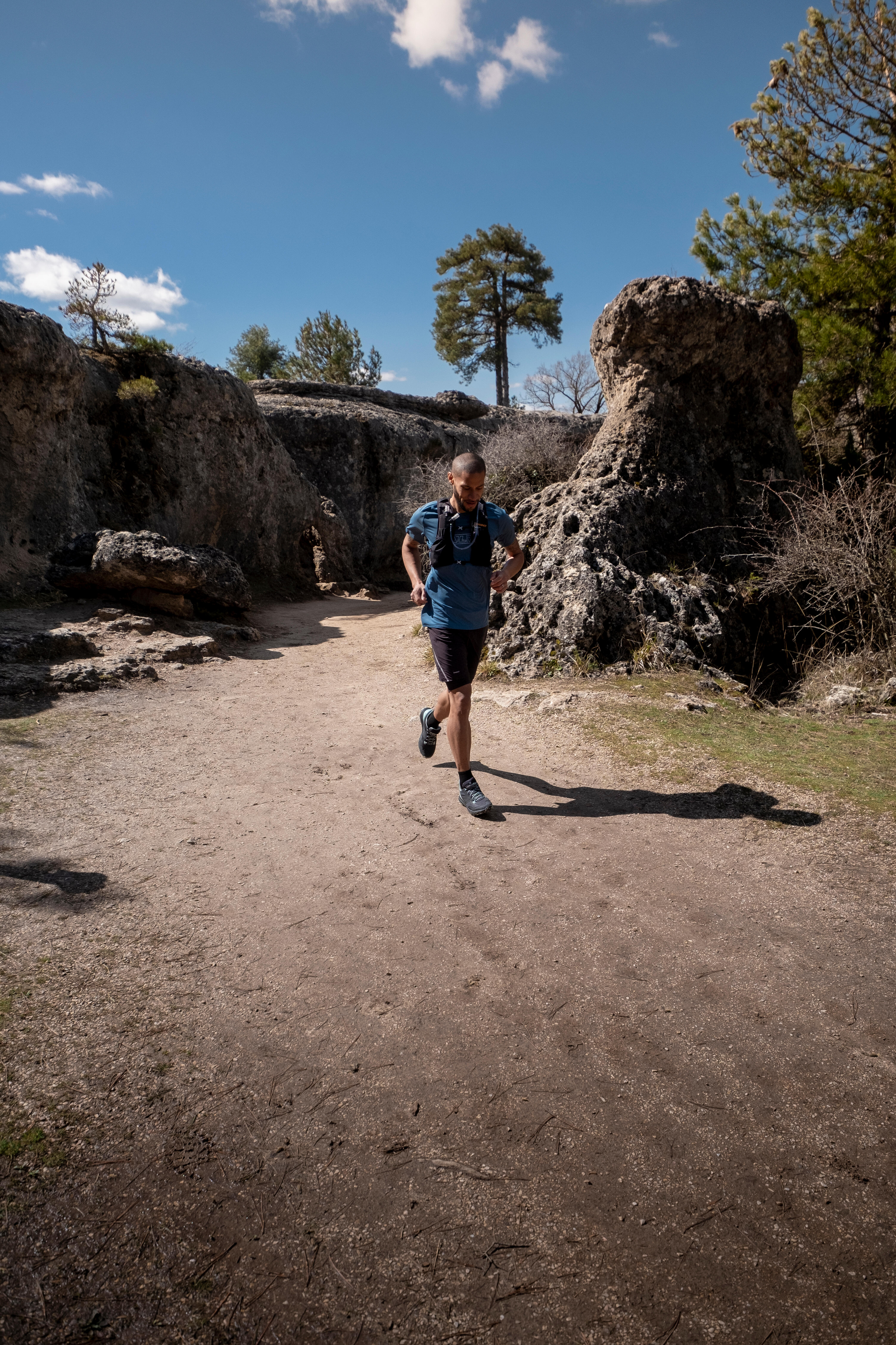 Men's Tight Trail Running Shorts - Comfort Black - EVADICT