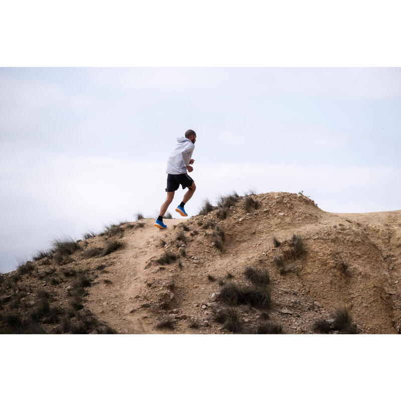 Chaqueta cortavientos Trail running Hombre gris