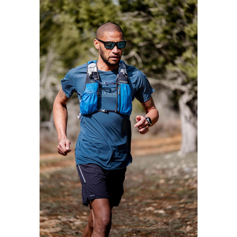 Ochelari Alergare Trail Running RUNSTYLE 2 Categoria 3 Negru-Albastru Adulți 