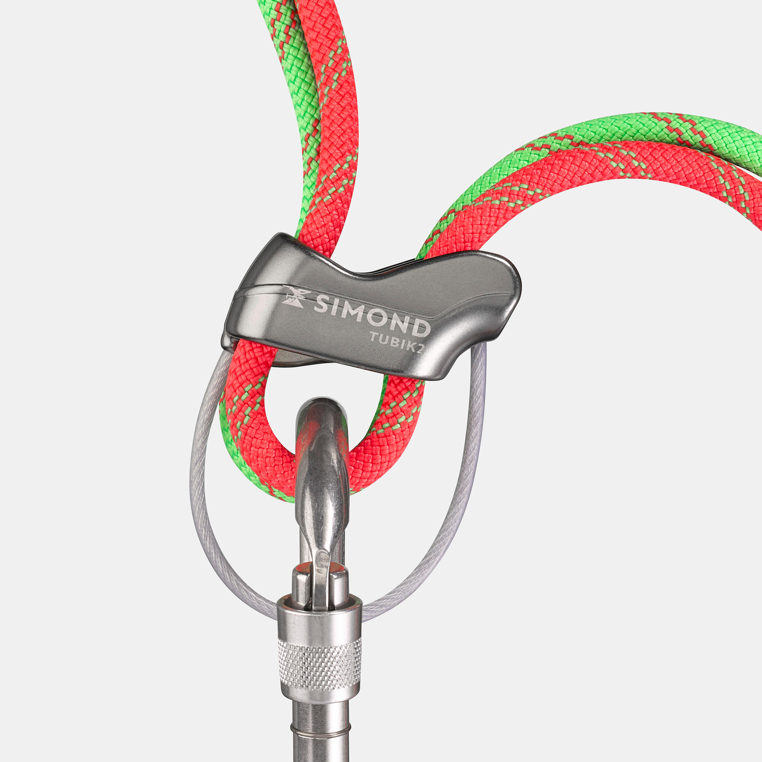 BELAY AND DESCENDER SYSTEM - TUBIK 2 GREY