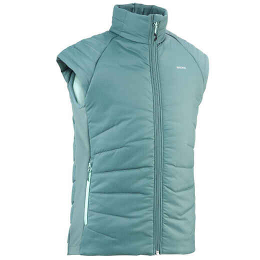 
      GILET DOUDOUNE DE RANDONNÉE - HYBRIDE VERT PASTEL - ENFANT 7-15 ANS
  