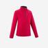 Girl’s Hiking Fleece - MH100  Aged 7-15 - Dark Pink
