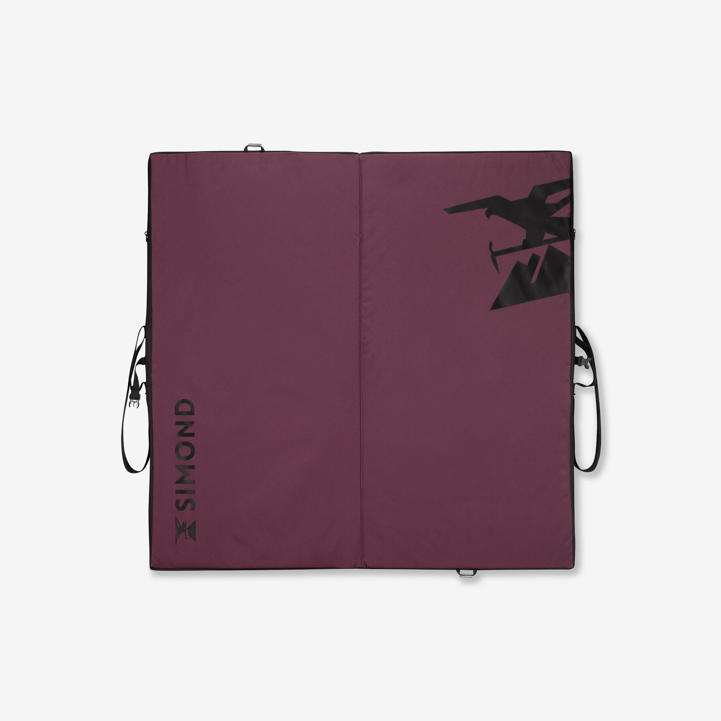 SIMOND CLIMBING CRASHPAD - BLOCK V2 1 mx1 m BURGUNDY