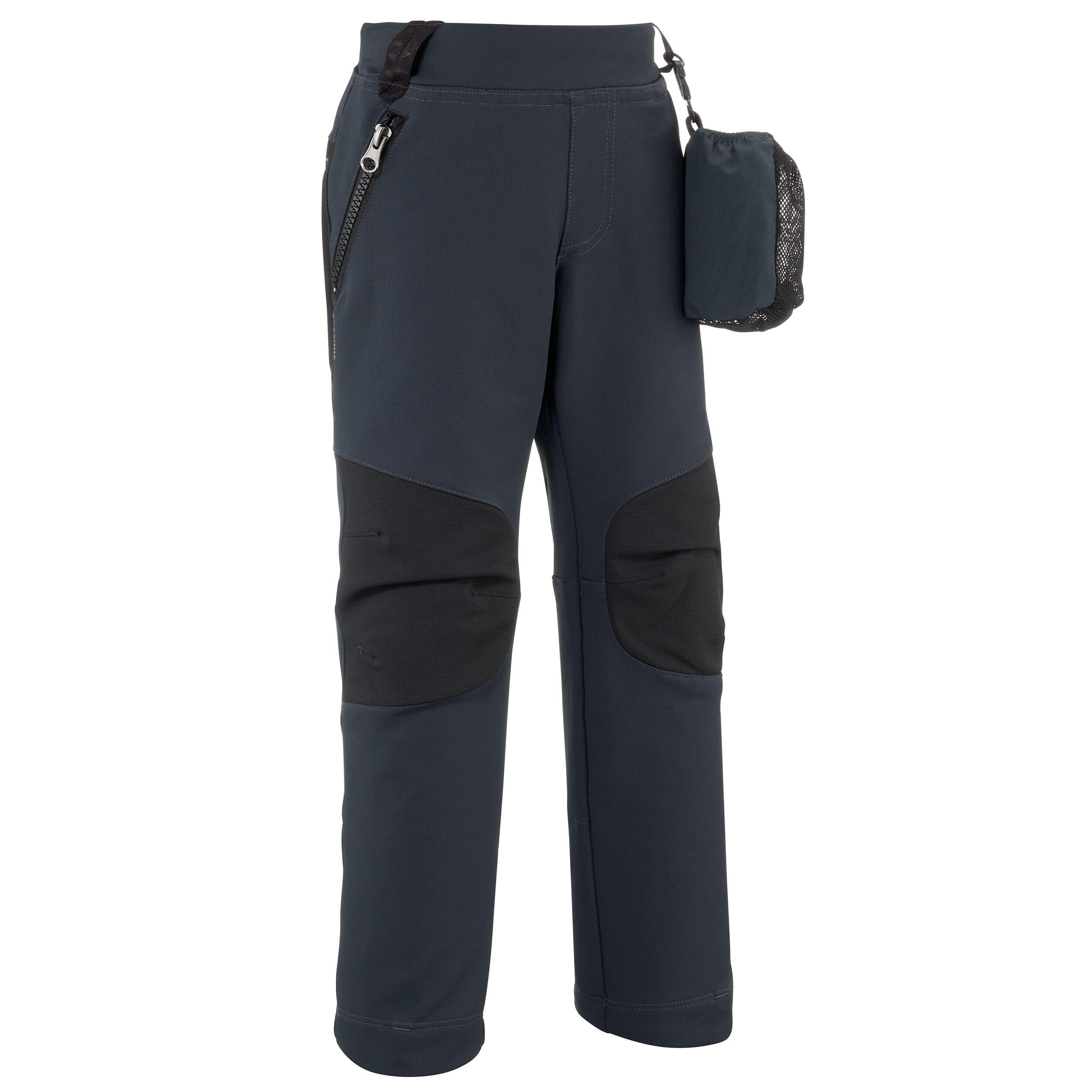 Hiking softshell pants - MH550 dark grey - child 2-6 yrs