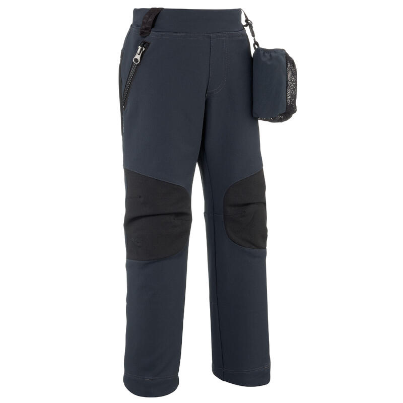 Wanderhose Softshell MH550 Kinder Jungen Gr. 92–116 dunkelgrau 