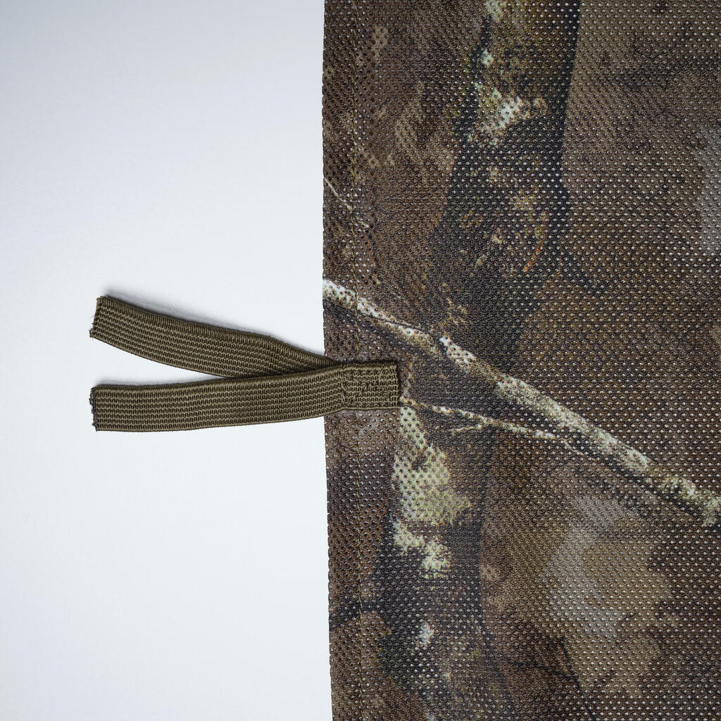 Medžioklinis dvipusis kamufliažinis tinklas, 1,4 m x 2,2 m, „Furtiv“ ir „Treemetic“ rašto 
