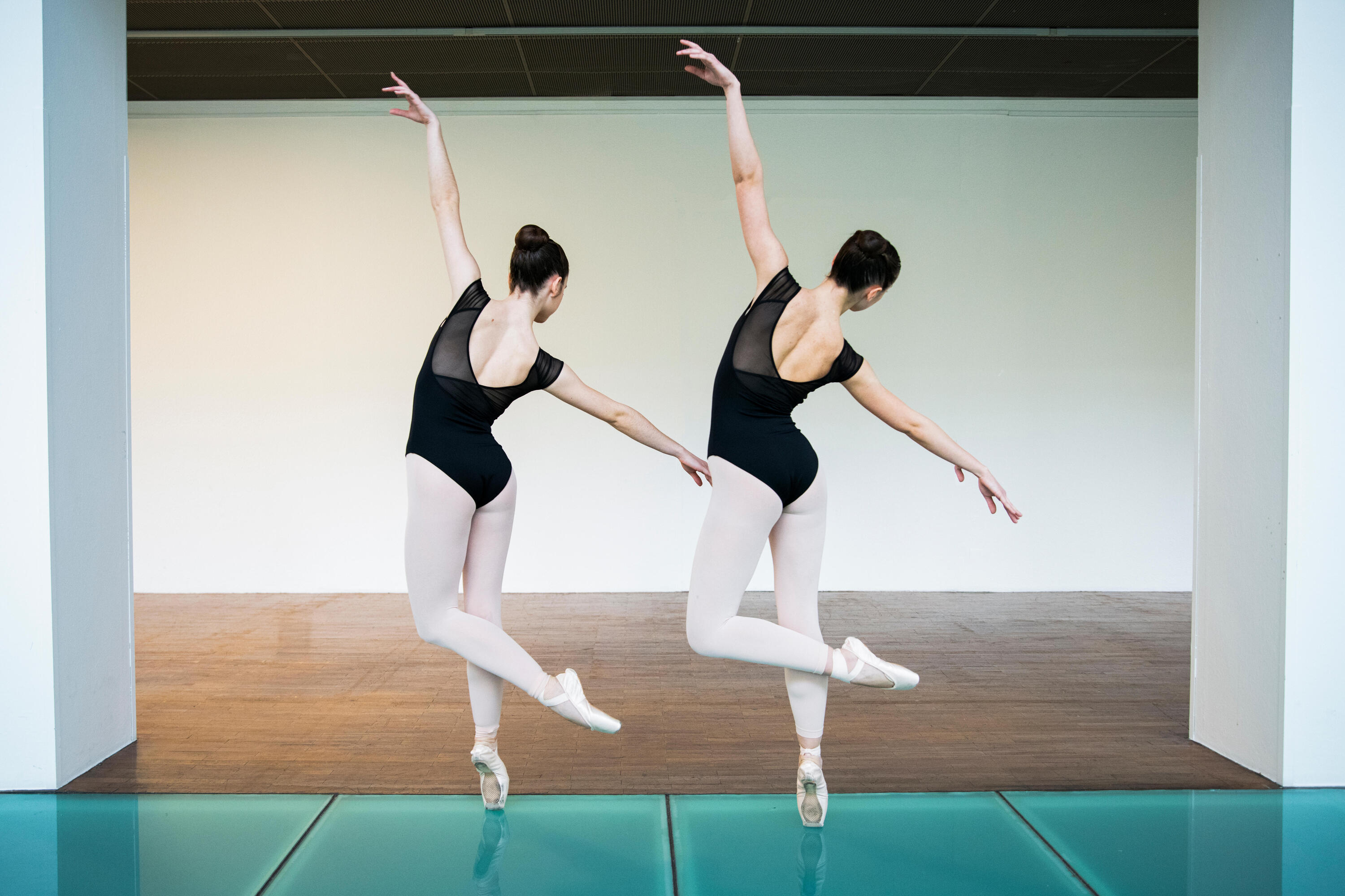 Seconde vie - Justaucorps de danse classique manches courtes voile femme et f... 6/8
