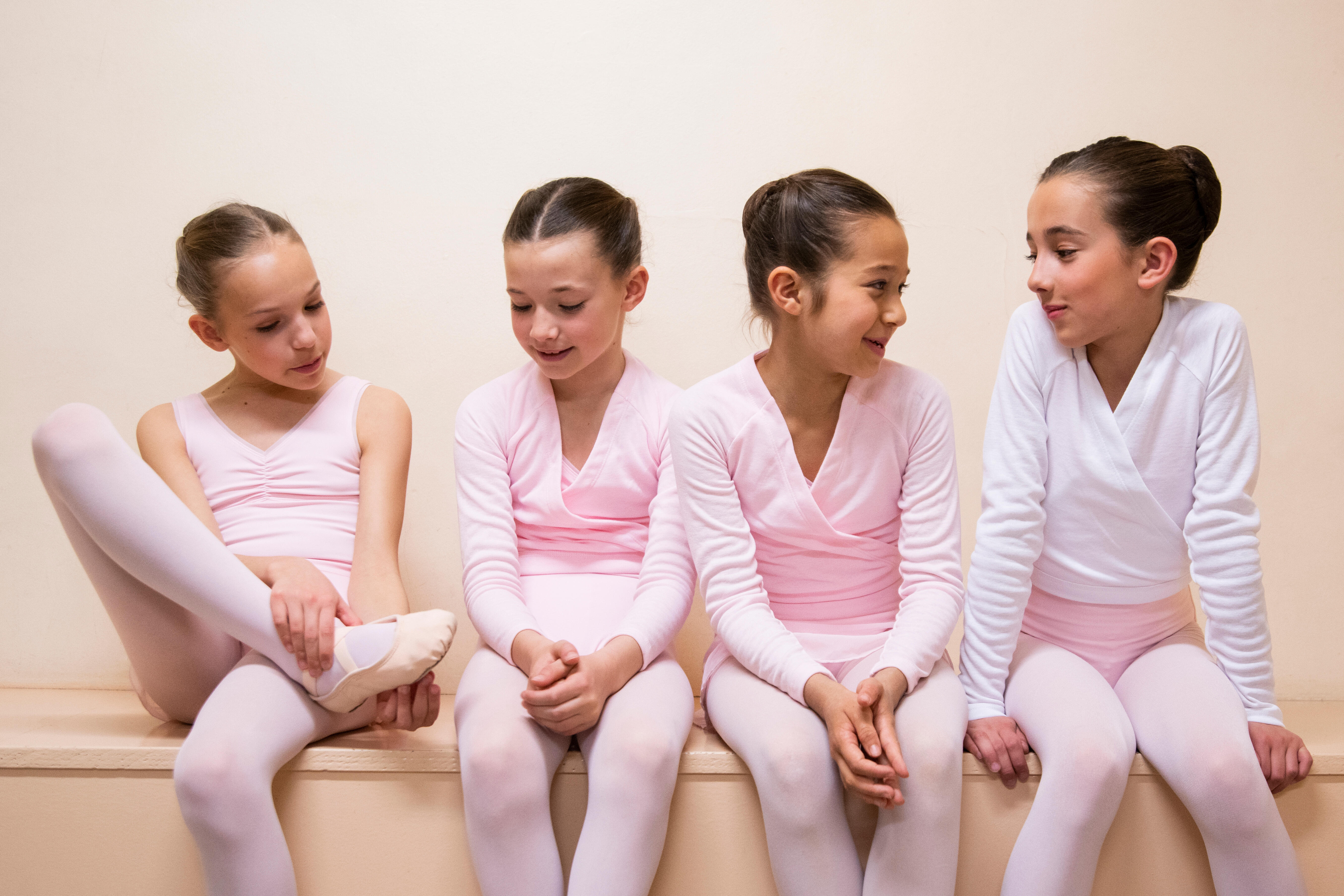 Girls’ Ballet Wrap Top - Pink - STAREVER
