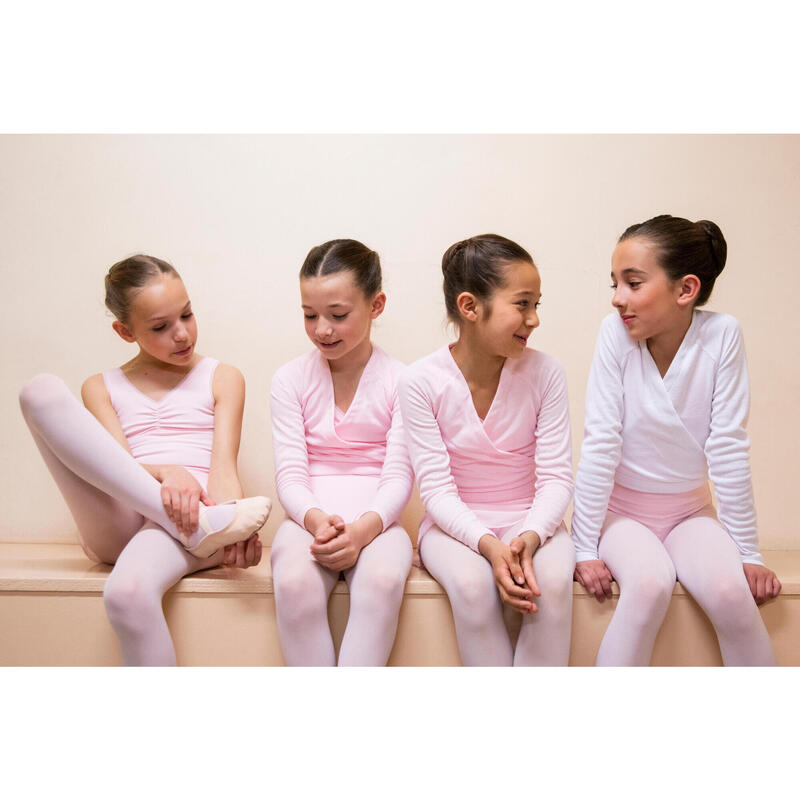 Girls' Ballet Wrap-Over Top - Pink