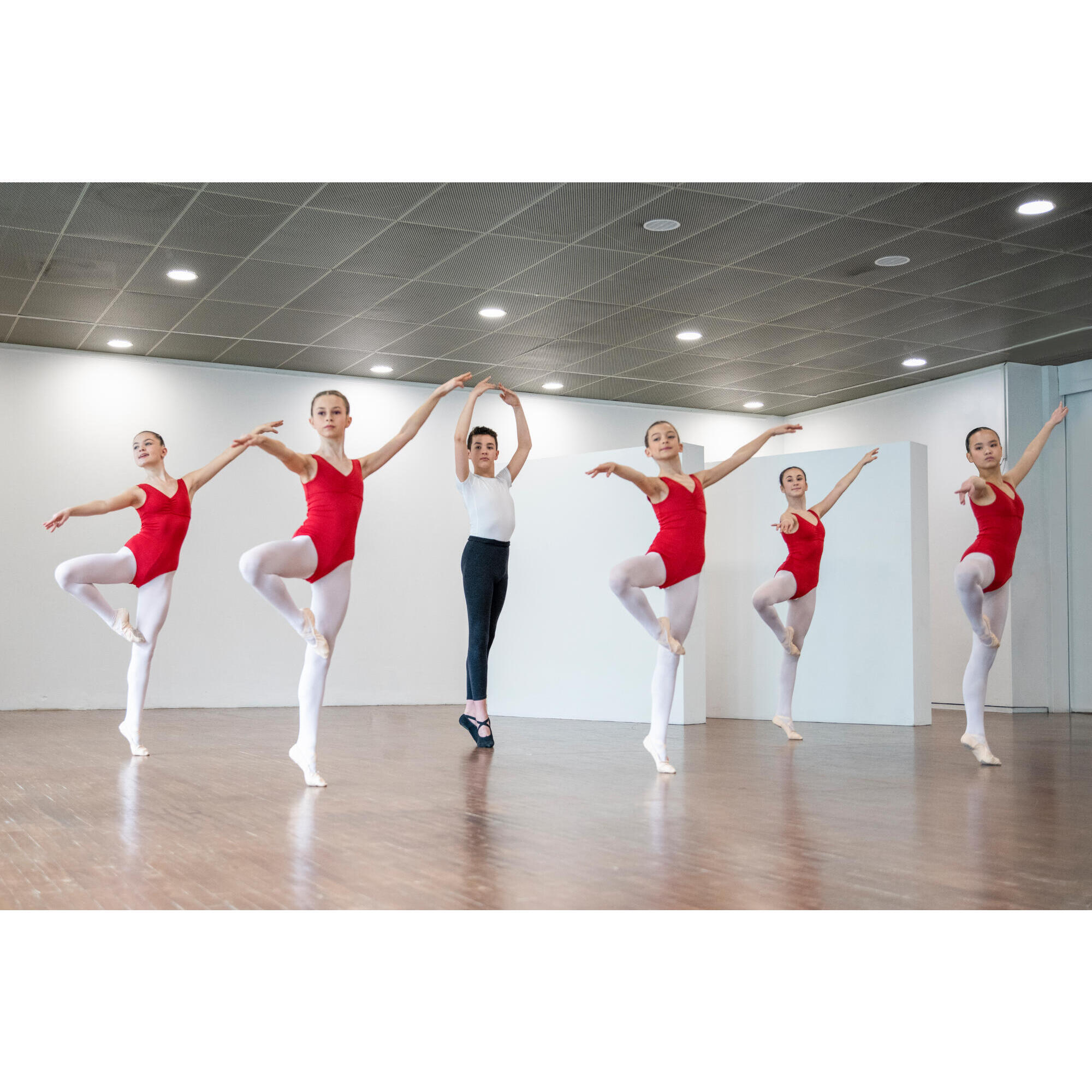 Body da danza classica per bambina - Rosso