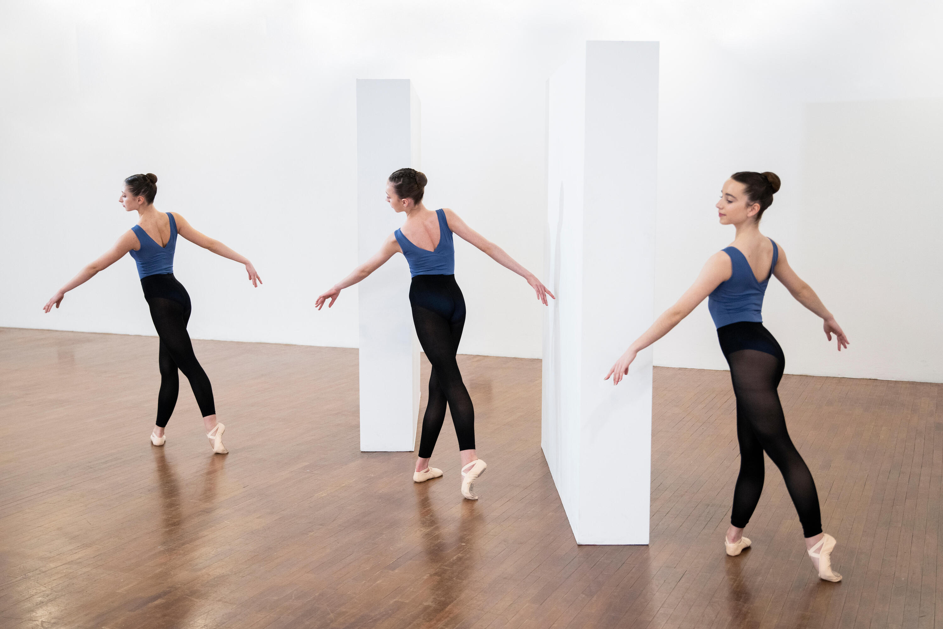 Justaucorps de danse classique Fille - Bleu gris 6/7