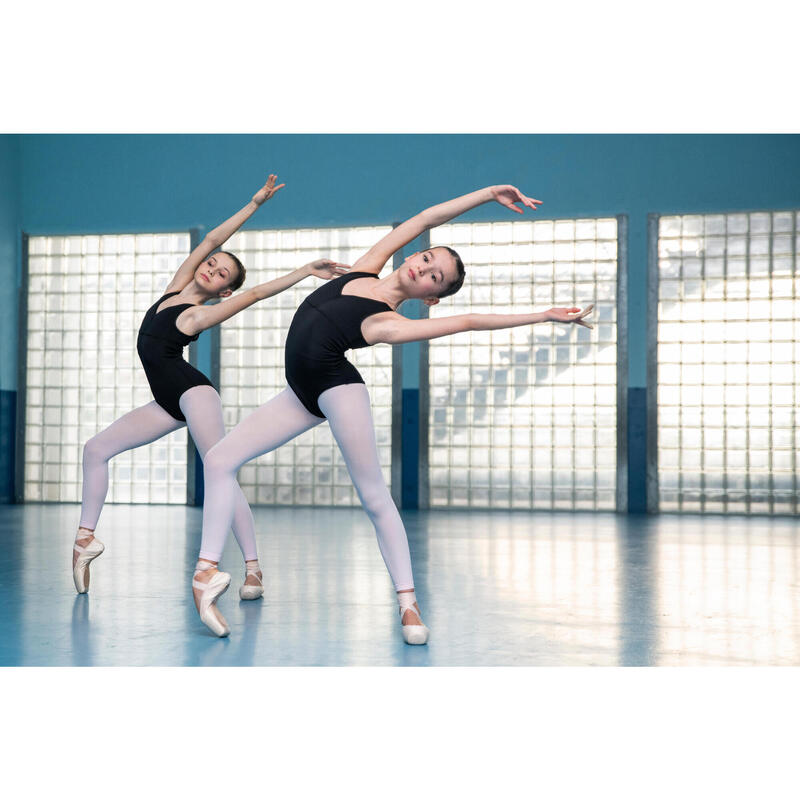 Ballettstrumpfhose Tanzleggings ohne Fuss Mädchen - rosa 