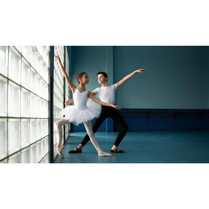 Pointes met soepele zool voor beginners beige