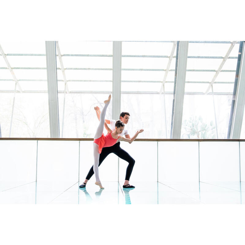 Body cu fustă, elastic, balet, roz, fete