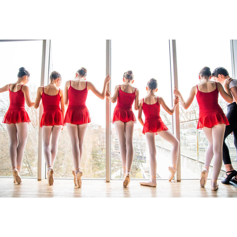 Ballett-Trikot Mädchen - rot