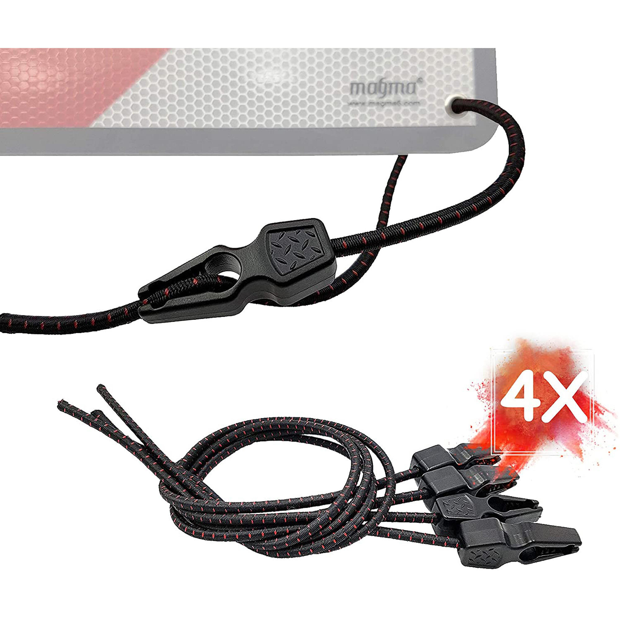 Pulpos tensores elásticos Pack de 4 para placa V 20 Magma 2/28