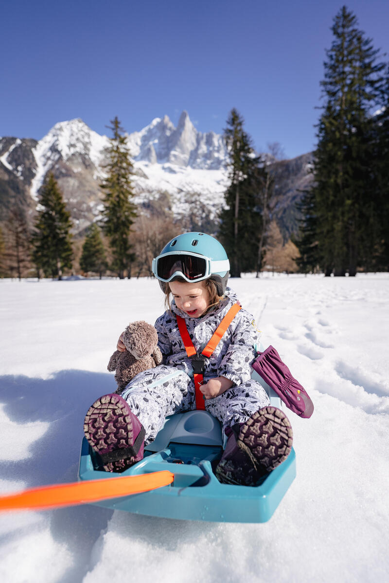 Botas de Neve Pós-ski WARM Bebé Violeta e Turquesa