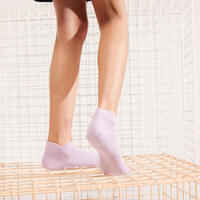 Kids' Low Tennis Socks Tri-Pack RS 160 - Blue/Green/Purple