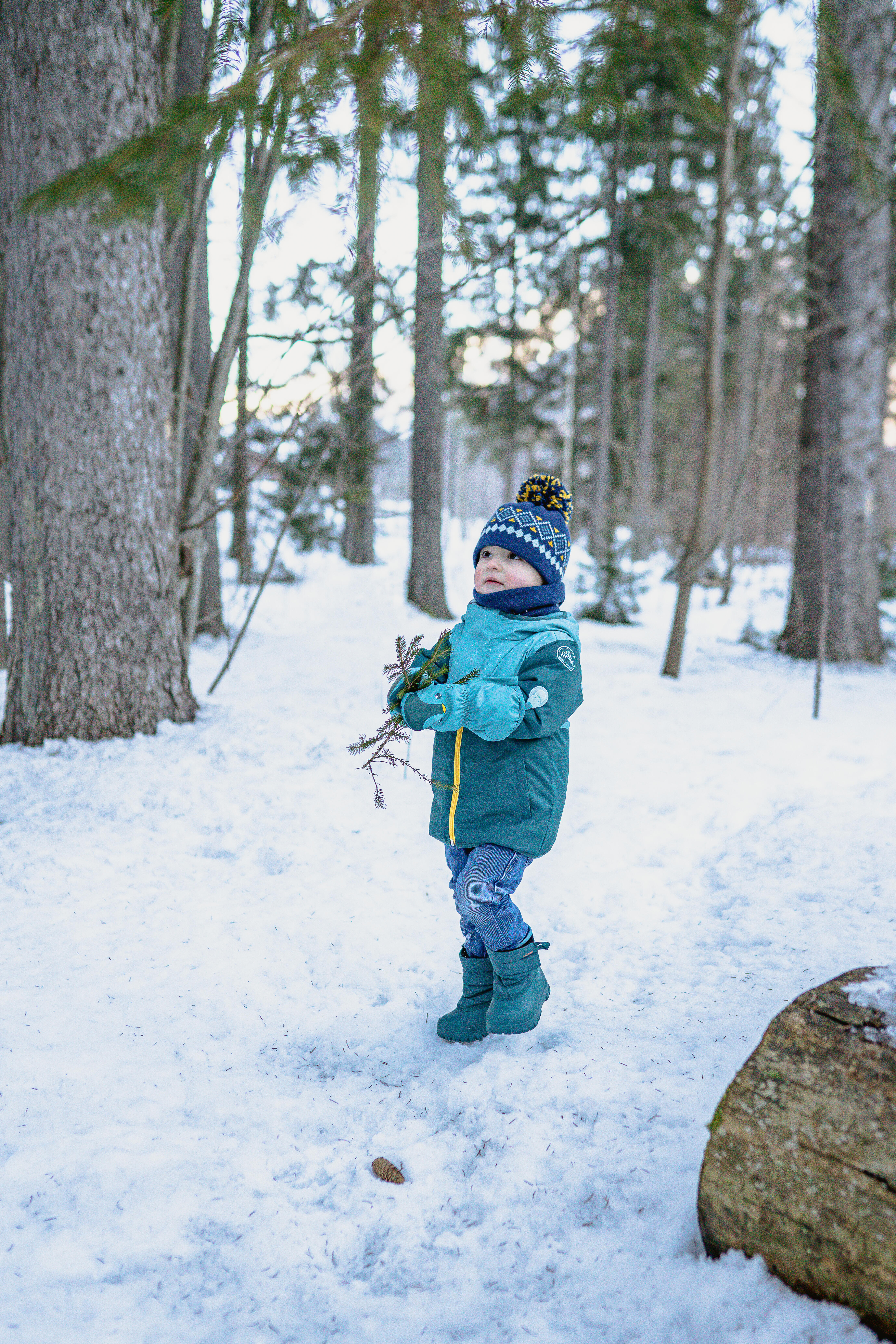 Kids' Winter Boots - Warm 500 Blue - WEDZE