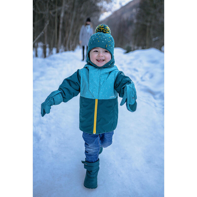 Manoplas esquí y nieve impermeables Bebé Wedze